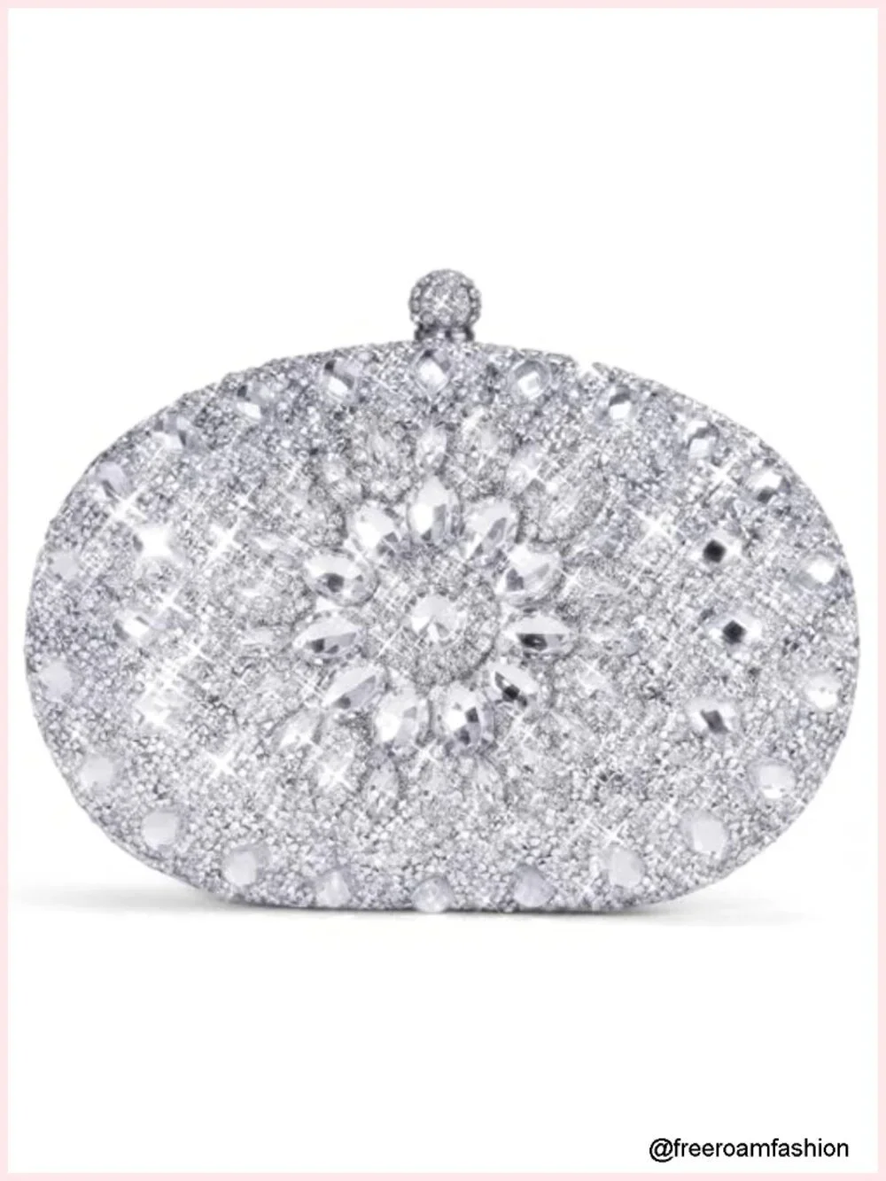 Rhinestone Clutch Purse for Women Evening Wedding Formal Party Crystal Sparkly
